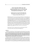 Thực trạng bồi dưỡng học sinh hệ dự bị đại học tại các cơ sở giáo dục dự bị đại học giai đoạn 2017-2022