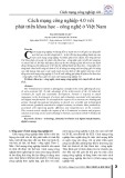 Cách mạng công nghiệp 4.0 với phát triển khoa học - công nghệ ở Việt Nam