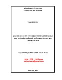 Luận văn Thạc sĩ Tài chính ngân hàng:  Quản trị rủi ro tín dụng hộ sản xuất tại Phòng giao dịch Ngân hàng Chính sách Xã hội huyện Quế Sơn, tỉnh Quảng Nam