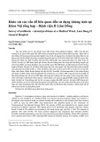 Khảo sát các vấn đề liên quan đến sử dụng kháng sinh tại Khoa Nội tổng hợp - Bệnh viện II Lâm Đồng
