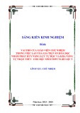 Sáng kiến kinh nghiệm THPT: Vai trò của giáo viên chủ nhiệm trong việc lan toả giá trị văn hoá đọc nhằm phát huy năng lực tự học và khả năng tự nhận thức cho học sinh THPT Nghi Lộc 5