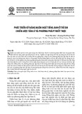 Phát triển kỹ năng ngôn ngữ tiếng Anh ở trẻ em: chiến lược tâm lý và phương pháp thiết thực