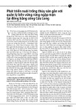 Phát triển nuôi trồng thủy sản gắn với quản lý bền vững rừng ngập mặn tại đồng bằng sông Cửu Long