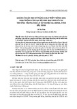 Quản lý giáo dục kỹ năng giao tiếp thông qua hoạt động câu lạc bộ cho học sinh ở các trường trung học cơ sở huyện Gia Bình, tỉnh Bắc Ninh