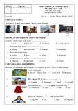 Đề thi học kì 2 môn tiếng Anh lớp 4 năm 2023-2024 - Trường Tiểu học thị trấn Vôi 2