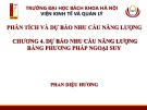 Bài giảng Phân tích và dự báo nhu cầu năng lượng: Chương 4 - Phan Diệu Hương