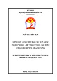 Đề án tốt nghiệp: Đánh giá viên chức tại các đơn vị sự nghiệp công lập thuộc Tổng cục Tiêu chuẩn Đo lường Chất lượng