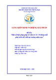 Sáng kiến kinh nghiệm Mầm non: Một số biện pháp giúp trẻ nhà trẻ 24- 36 tháng tuổi phát triển thể chất tại trường mầm non Trung Mầu