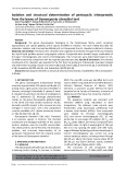 Isolation and structural determination of pentacyclic triterpenoids from the leaves of Gymnosporia chevalieri tard