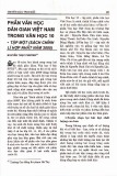 Phần văn học dân gian Việt Nam trong Văn học lớp 10 - Tập Một (Sách chỉnh lí hợp nhất năm 2000)