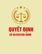 Quyết định số 05/2025/QĐ-UBND (Tỉnh Vĩnh Phúc)