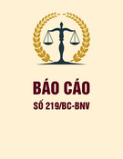 Báo cáo số 219/BC-BNV