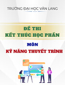Đề thi kết thúc học phần học kì 3 môn Kỹ năng thuyết trình năm 2023-2024