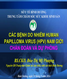 Bài giảng Các bệnh do nhiễm Human Papilloma Virus (HPV) nam giới - BS.CKII. Đào Thị Mỹ Phượng