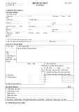 Mẫu Bệnh án Mắt (Glocome) - MS: CK-03