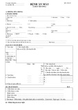 Mẫu Bệnh án Mắt (Chấn thương) - MS: CK-02