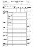 Mẫu Phiếu theo dõi chức năng sống (cấp 2-3) - MS: 37/BV2