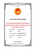 Sáng kiến kinh nghiệm THPT: Lựa chọn một số bài tập thể lực nhằm nâng cao thành tích trong chạy tiếp sức 4x100m cho học sinh Trường THPT Thai Oai A