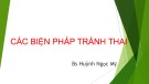 Bài giảng Các biện pháp tránh thai