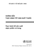 Hướng dẫn thực hành tốt sản xuất thuốc: Thực hành tốt sản xuất dược phẩm vô trùng