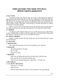 Đánh giá nhận thức bằng test MoCA (Motreal cognitive assessment)