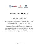 Sổ tay hướng dẫn Công cụ đánh giá mức độ thực hành kinh doanh bền vững của doanh nghiệp theo khung môi trường - xã hội - quản trị (ESG)