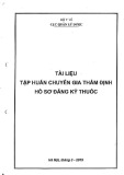 Tài liệu Tập huấn chuyên gia thẩm định hồ sơ đăng ký thuốc