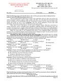 Đề thi giữa học kì 2 môn Tiếng Anh lớp 12 năm 2024-2025 - Trường THPT Thuận Thành, Bắc Ninh