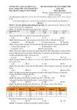 Đề thi thử tốt nghiệp THPT môn Hóa học năm 2025 - Trường THPT Nguyễn Khuyến, Đồng Nai