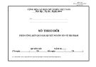 Mẫu Sổ theo dõi phân công, kết quả giải quyết nguồn tin về tội phạm