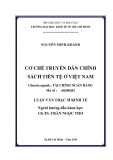 Luận văn Thạc sĩ Kinh tế: Cơ chế truyền dẫn chính sách tiền tệ ở Việt Nam - Nguyễn Minh Khánh