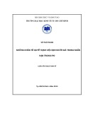 Luận văn Thạc sĩ Kinh tế: Những nhân tố quyết định việc định giá thấp trong ngắn hạn trong IPO