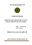 Tóm tắt Luận án Tiến sĩ Quản lý đất đai: Nghiên cứu ảnh hưởng của một số yếu tố đến phát triển quỹ đất tỉnh Cao Bằng
