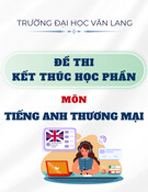 Đề thi kết thúc học phần học kì 3 môn Tiếng Anh thương mại năm 2021-2022 có đáp án