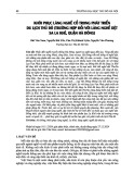 Khôi phục làng nghề cổ trong phát triển du lịch thủ đô (trường hợp đối với làng nghề dệt Sa La Khê, quận Hà Đông)
