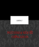 Bài giảng Thị trường chứng khoán: Chương 7 - ThS. Nguyễn Vũ Duy