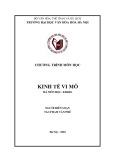 Bài giảng Kinh tế vi mô - Trường ĐH Văn Hóa Hóa Hà Nội