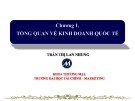Bài giảng Kinh tế quốc tế 1: Chương 1 - Trần Thị Lan Nhung