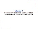Bài giảng Kết cấu bê tông cốt thép-Gạch đá: Chương 7 - Nguyên lý thiết kế kết cấu bê tông cốt thép và giải pháp kết cấu công trình