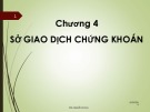 Bài giảng Thị trường chứng khoán: Chương 4 - ThS. Nguyễn Vũ Duy