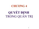 Bài giảng Quản trị học: Chương 4 - ThS. Trần Nhân Phúc