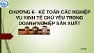 Bài giảng Nguyên lý kế toán: Chương 6 - Trường ĐH Kinh tế Luật