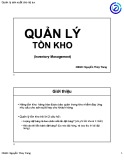 Bài giảng Quản lý sản xuất cho kỹ sư: Chương 7 - Nguyễn Thùy Trang