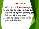 Bài giảng Nguyên lý thống kê: Chương 6 - Hồi quy và tương quan