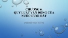 Bài giảng Địa chất công trình: Chương 6 - Phù Nhật Truyền