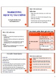 Bài giảng Marketing dịch vụ tài chính: Chương 1 - ThS. Nguyễn Thị Minh Châu