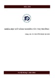 Khóa học Kỹ năng nghiên cứu thị trường - TS. Nguyễn Ngọc Quang