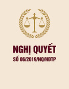Nghị quyết 06/2019/NQ/HĐTP