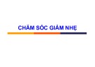 Bài giảng Chăm sóc giảm nhẹ