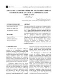 Advancing automotive displays: Transparent display technology for advanced augmented reality applications